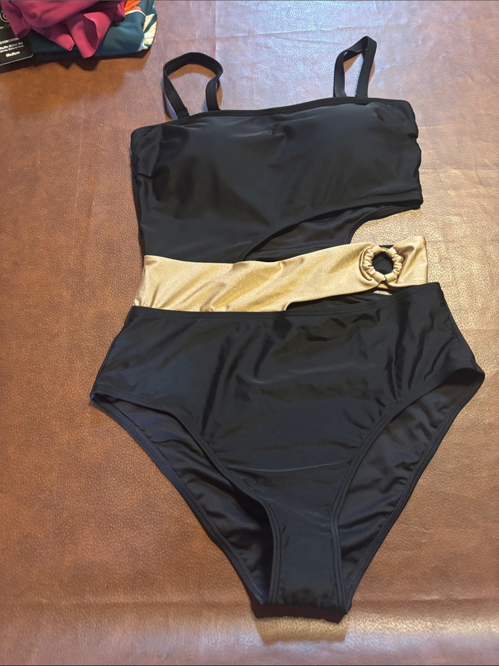 Venus One-Piece Swimsuit with Gold Waist Ring